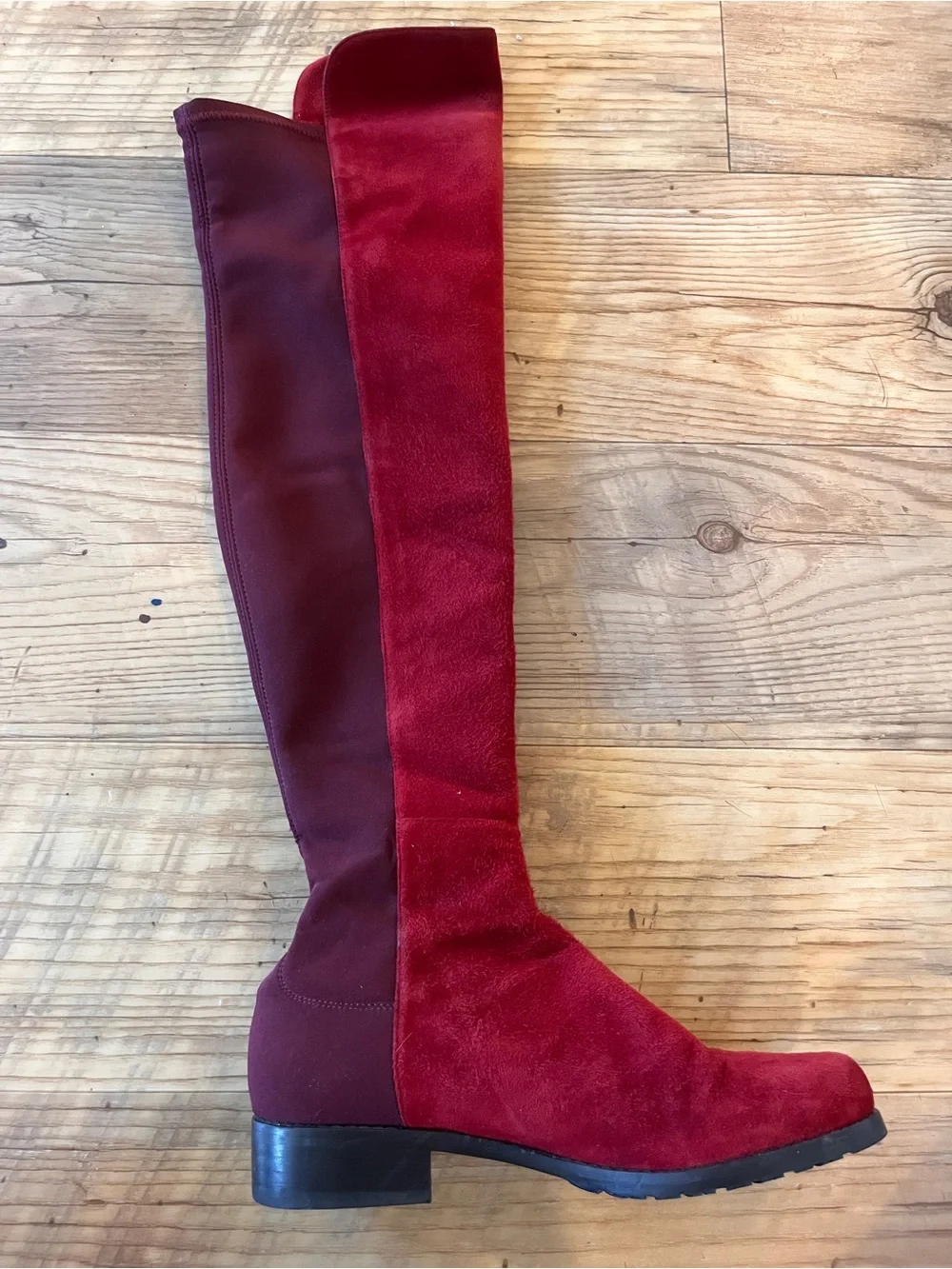 STUART WEITZMAN Women's Over-the-Knee Stretch Suede Boots- size 5.5 EUC